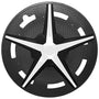 19 Inch Black & White Single Star Hubcaps for Tesla Model Y 2019–2024 – Stylish Wheel Covers for Gemini Rims (Set of 4)
