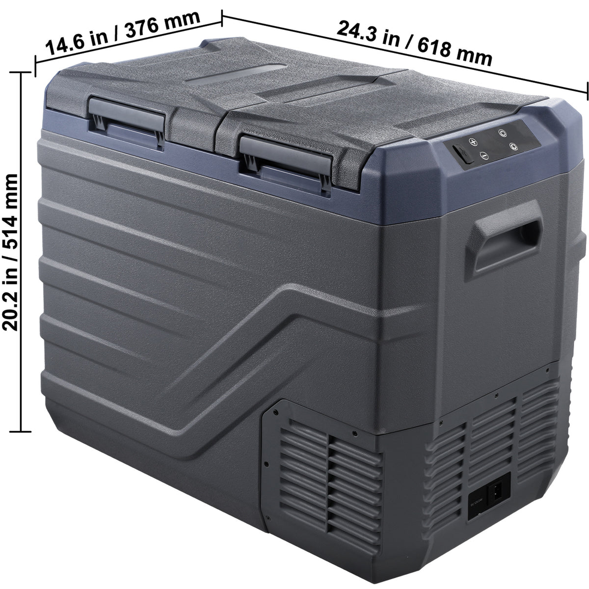 VEVOR Portable Car Refrigerator Freezer Compressor 25\u002F32\u002F40 L Dual Zone for Car Home