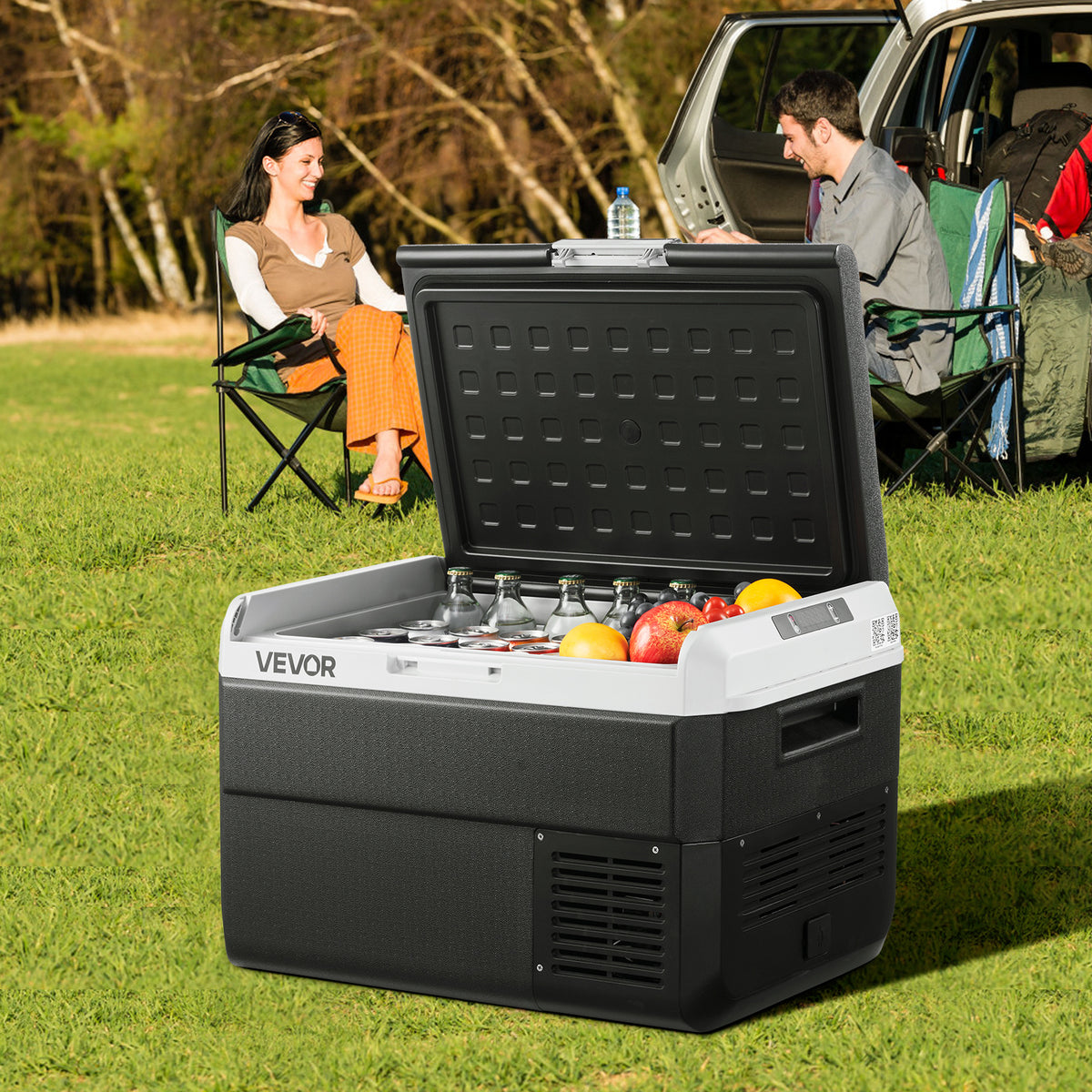 VEVOR 12 Volt Car Refrigerator Portable Freezer 31.7QT Electric Cooler for Camping 25L\u002F30L\u002F40L\u002F50L