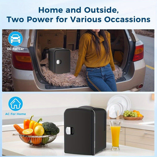 KNDKO 4 Liter Compact Mini Fridge\u002F 26 Lbs Per Day-Ice Maker, Car Refrigerator, Featuring Adjustable Glass Shelves- Perfect Choice for Car, Bedrooms, Kitchen, & Apartments! Black And White!, Mini Refrigerador, Kitchen Storage, Sleek Design, Durable Co