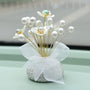 New Creative DIY Imitation Pearl Flower Fragrance Starry Sky Decoration High-End Car Decoration Car Interior Decoration Car