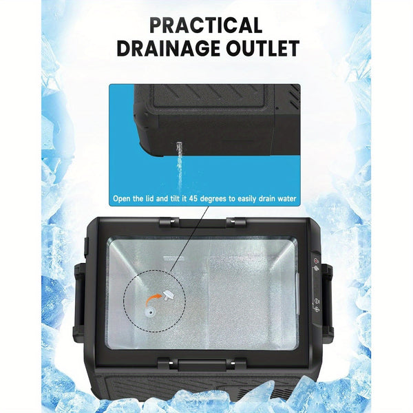 Car Refrigerator, 40Liter (42qt) RV Refrige with 12\u002F 24V DC & 110-240V AC, Portable Freezer Electric Compressor Cooler For Car, RV, Camping, Travel, Fishing, Outdoor or Home Use