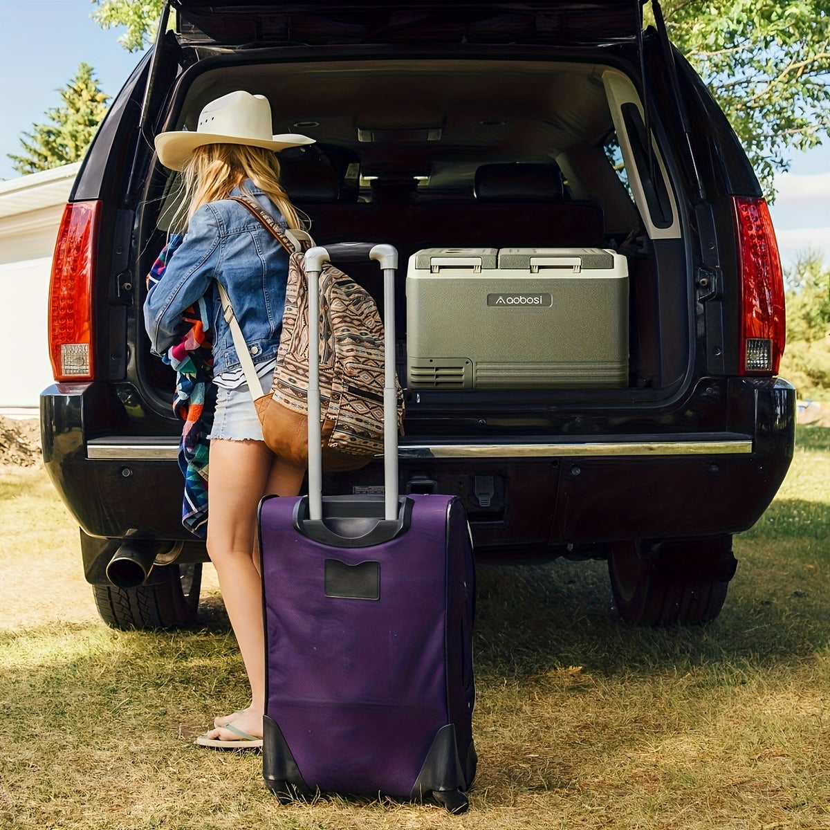 APP Control Car Fridge 12V Portable RV Refrigerator with Freezer | APP Control, -4-46F Compressor Cooler for Camper, Truck, Van, Off-Grid Travel