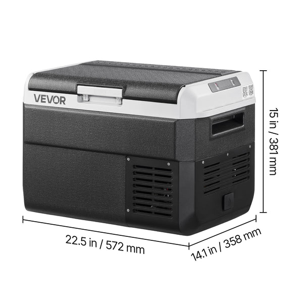 VEVOR 12 Volt Car Refrigerator Portable Freezer 31.7QT Electric Cooler for Camping 25L\u002F30L\u002F40L\u002F50L