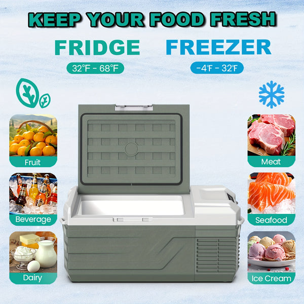 Alpicool Portable Freezer Alpicool 12V Portable Freezer - Low Noise Car Fridge for Camping and Travel Outdoors SUV RV