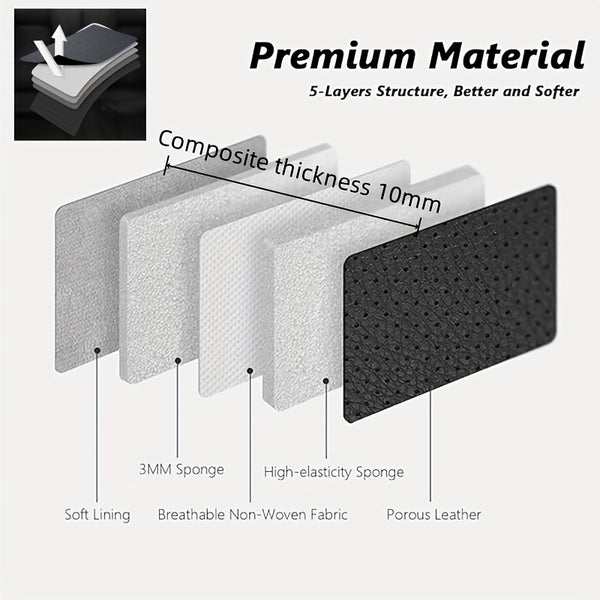 Red Rain Nappa  Car Seat Cover 5 Seats Car Seat Cover For Tesla ModelY 2020-2024\u002F2025(Doesn't Fit Tesla Model Y 7 Seats)