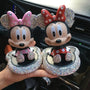 Disney Cute Car Interior Decoration Mickey Minnie Bobblehead Creative Car Interior Decoration Very Suitable For Room Decoration Car Interior Decoration Suitable For Holiday Gifts Collection Home Decoration Ornaments