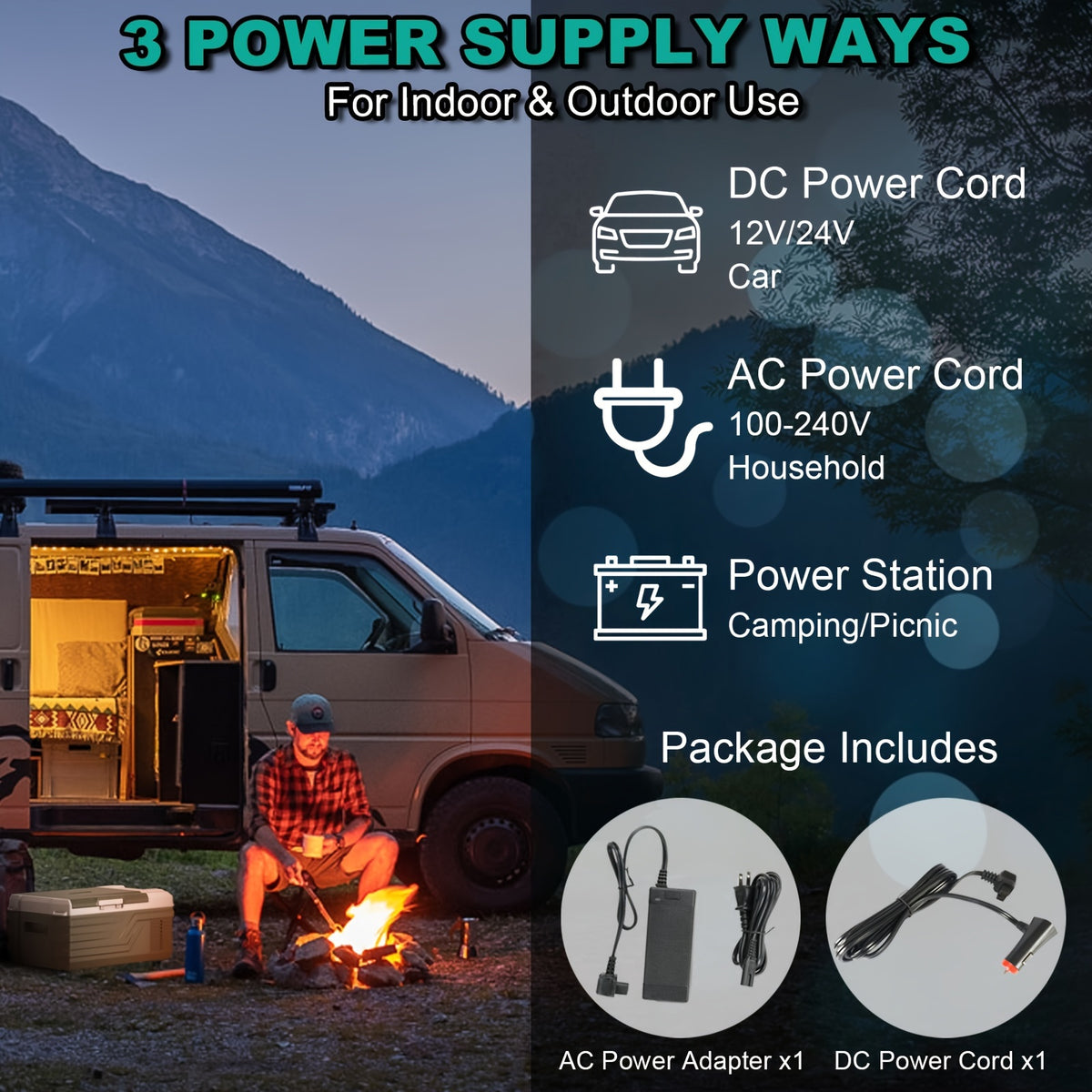 Alpicool Portable Freezer Alpicool 12V Portable Freezer - Low Noise Car Fridge for Camping and Travel Outdoors SUV RV