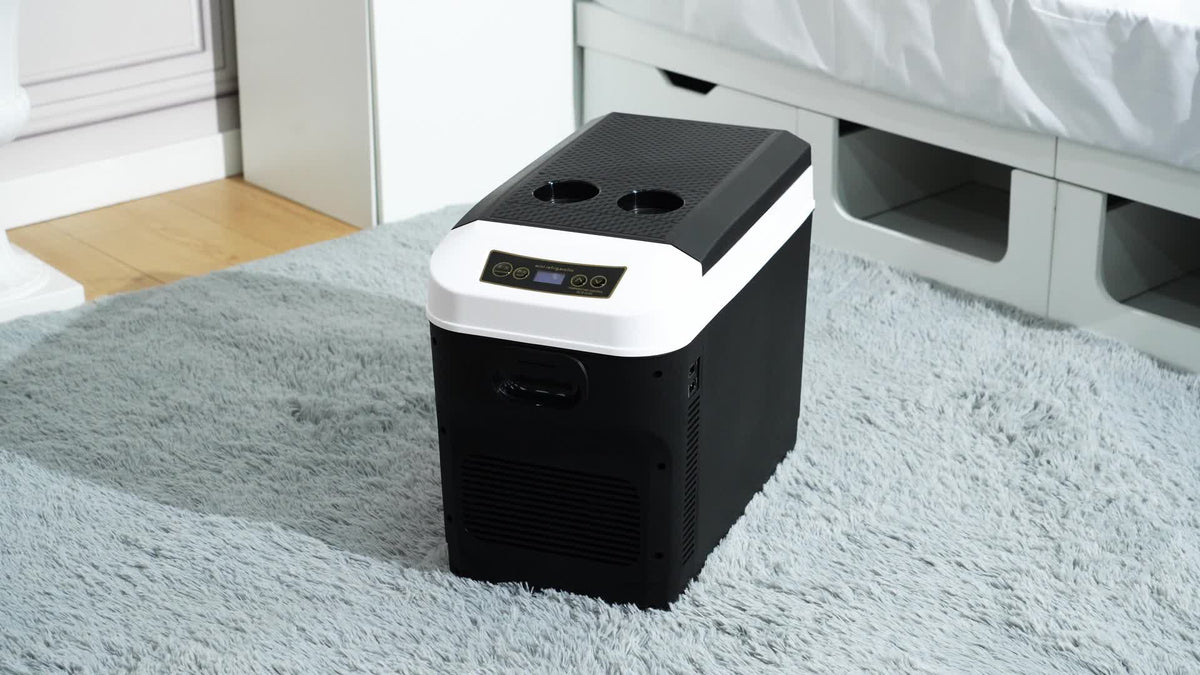 ADVWIN 12V Car Refrigerator Cooler\u002FWarmer 23 Quart(5.75gal) Portable Electric Car Cooler With 12\u002F24 Volt DC &120V AC, Plug In Thermoelectric Fridge For Camping, RV, Fishing