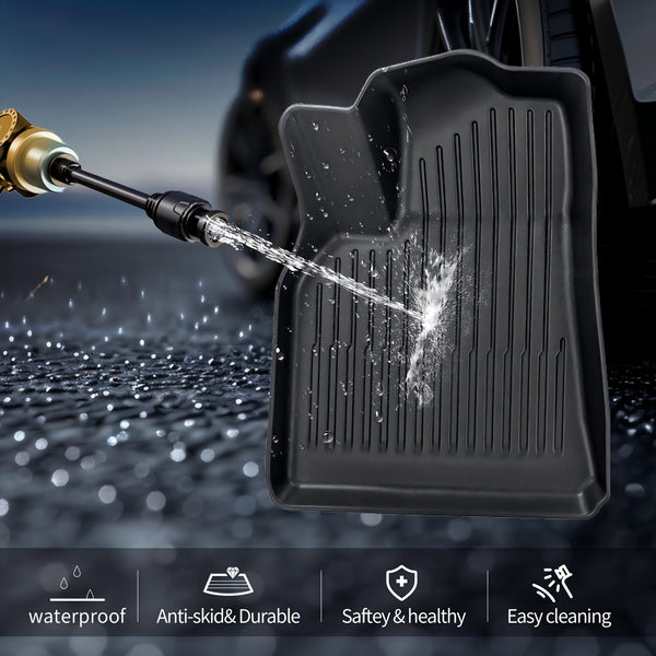 TPE Mats for Tesla Model Y 7pcs TPE Floor And Trunk Mats For Tesla Model Y(2020-2024) | Cargo Liner Floor Mats And Cargo Trunk Mats Accessories - Set Of 7, Only Fit 5-Seater