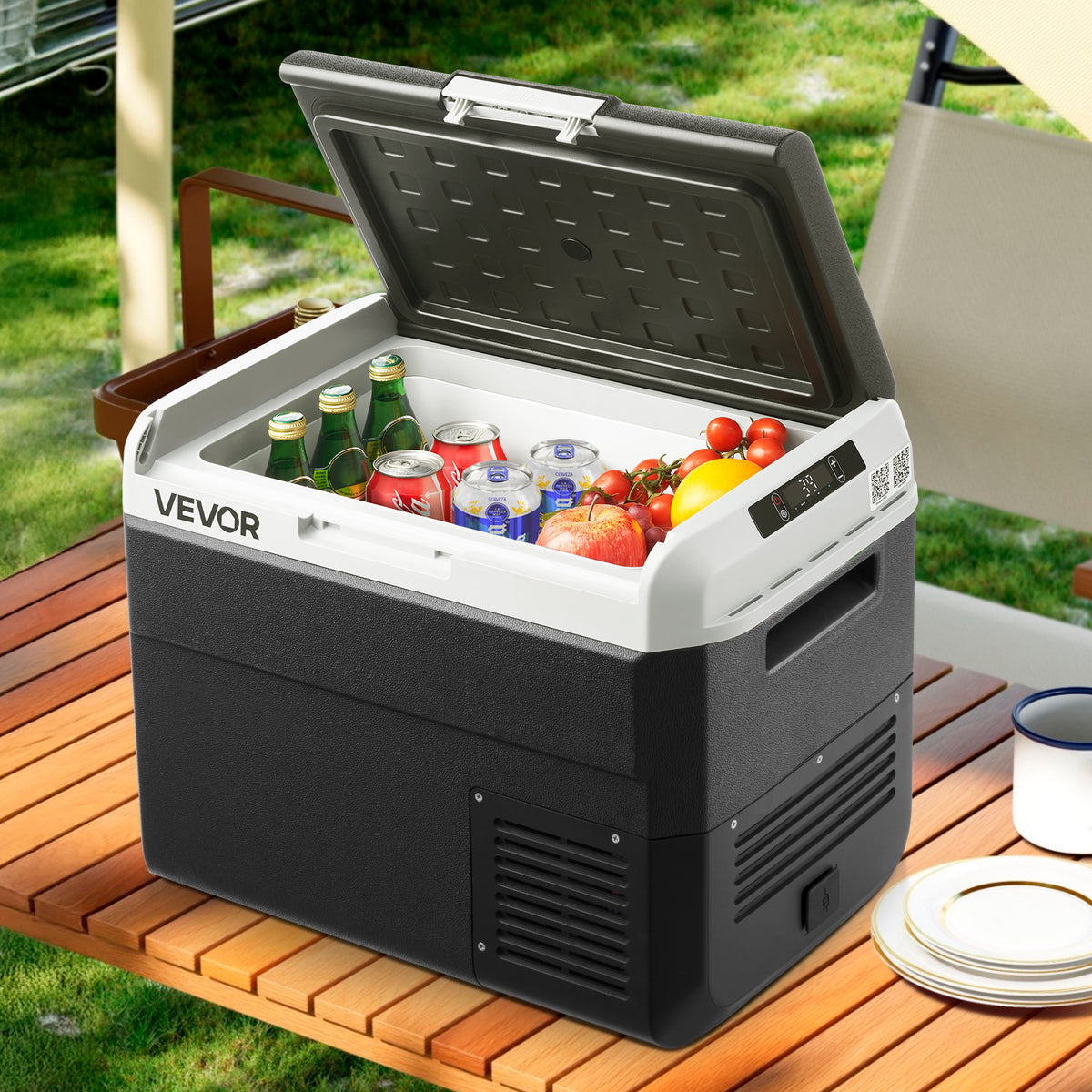 VEVOR 12 Volt Car Refrigerator Portable Freezer 31.7QT Electric Cooler for Camping 25L\u002F30L\u002F40L\u002F50L