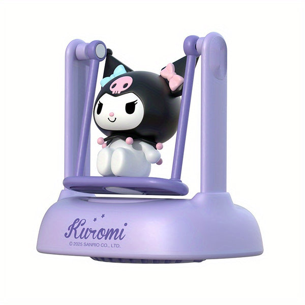Sanrio Solar Car Ornament Sanrio Solar-Powered Car Aromatherapy Ornament - Swing-Shaking Interior Decoration for Girls, Home & Office, Universal for All Vehicles