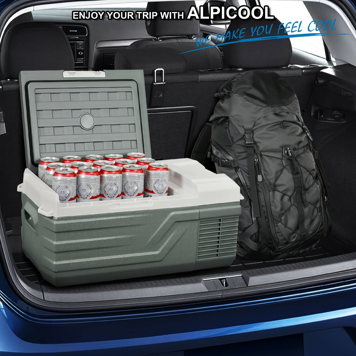 Alpicool Portable Freezer Alpicool 12V Portable Freezer - Low Noise Car Fridge for Camping and Travel Outdoors SUV RV