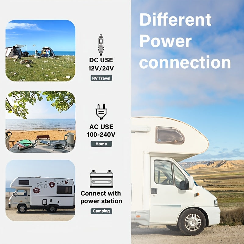 Alpicool Portable Refrigerator Alpicool Portable Refrigerator | Dual Temperature Control TWW55, 58 Quart (55 Liter) Compact Fridge Mini Freezer for Travel, Camping, Fishing, Outdoor -12\u002F24V DC