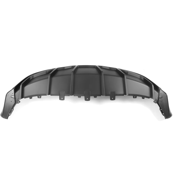 Rear Diffuser For Tesla For Model Y All Models 2020-2024, Matte Black IKON Style PP Rear Bumper Lip Shark Fin Splitter Replacement 3PC, 2021