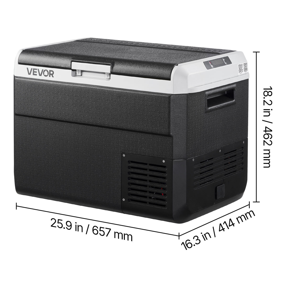 VEVOR 12 Volt Car Refrigerator Portable Freezer 31.7QT Electric Cooler for Camping 25L\u002F30L\u002F40L\u002F50L