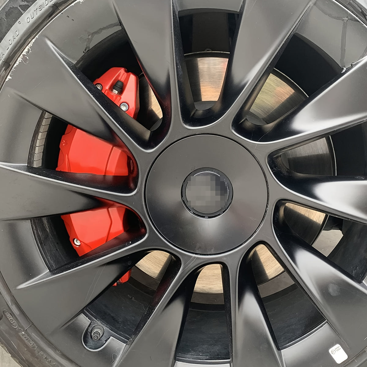 Brake Caliper Covers for Tesla for Model Y 2020 2021 2022 2023 2024 Accessories Aluminum Alloy Cars Front And Rear Red Set Of 4