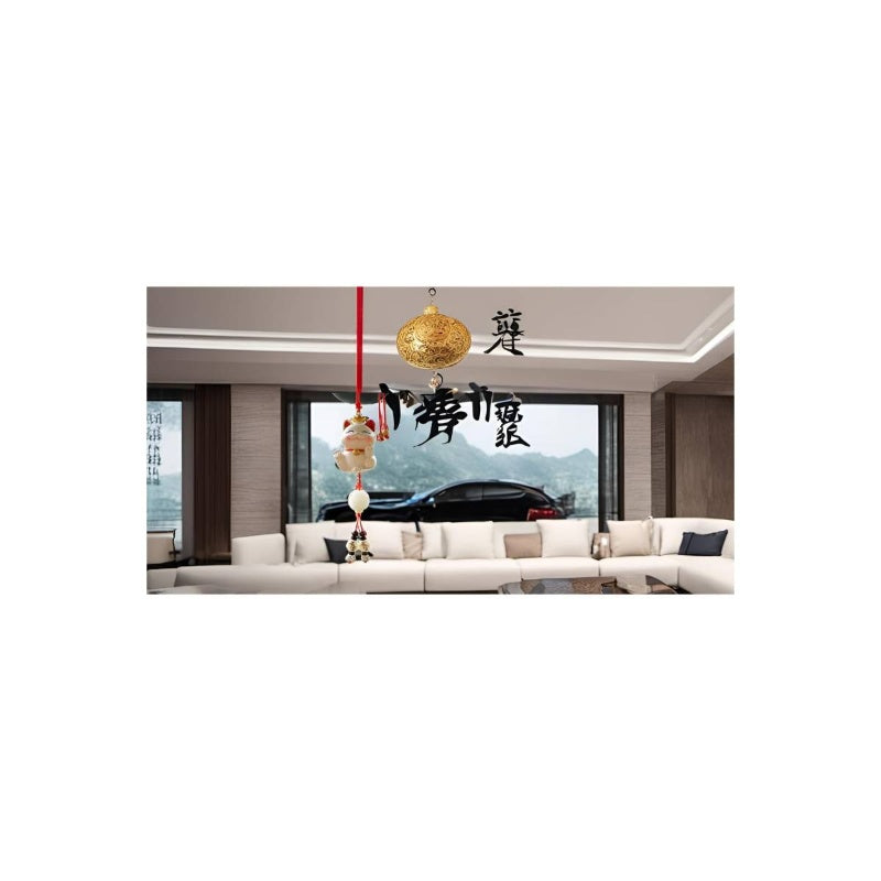 Car Hanging Accessories Car Fortune Pendant Decoration, Rearview Mirror Ornament for Safe Journey Meaning