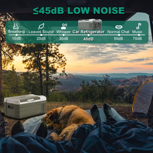 Alpicool Portable Freezer Alpicool 12V Portable Freezer - Low Noise Car Fridge for Camping and Travel Outdoors SUV RV