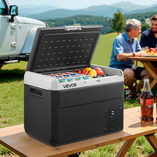 VEVOR 12 Volt Car Refrigerator Portable Freezer 31.7QT Electric Cooler for Camping 25L\u002F30L\u002F40L\u002F50L