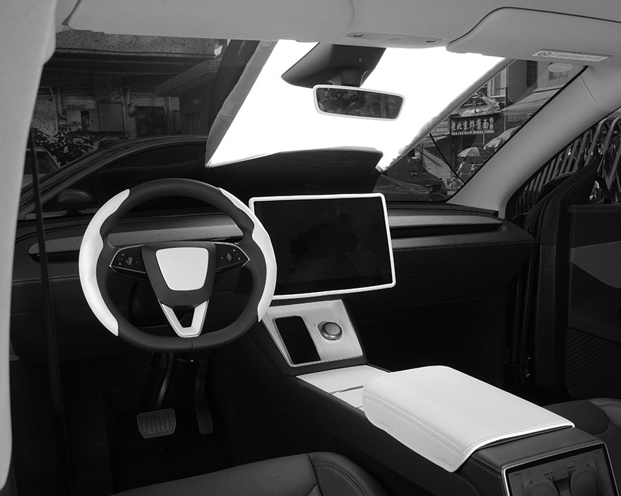 TSLshop local-for Tesla 2024+ Model 3 Highland\u002F 2025+ Model Y Juniper New Version of the Central Control Wireless Charging Silicone Pad Can Charge Earphones Interior Modification Accessories Anti-Slip