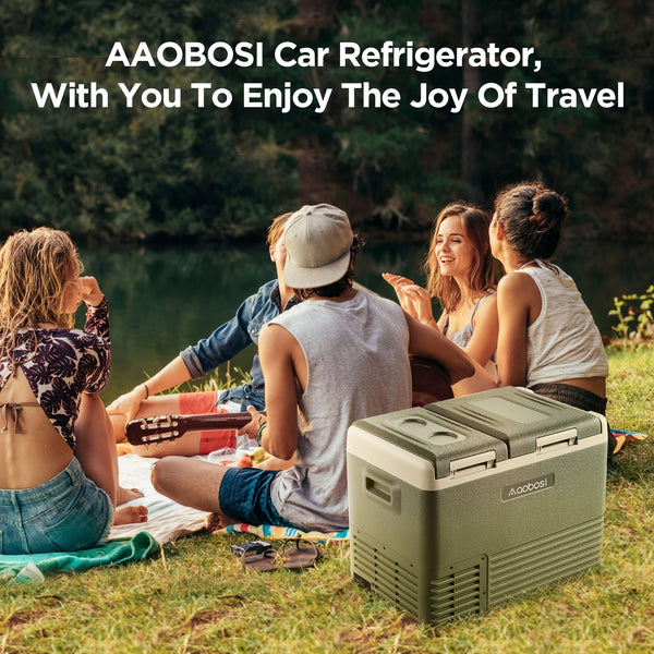 APP Control Car Fridge 12V Portable RV Refrigerator with Freezer | APP Control, -4-46F Compressor Cooler for Camper, Truck, Van, Off-Grid Travel