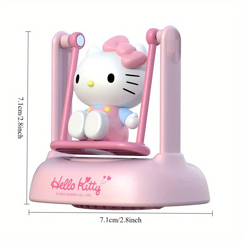 Sanrio Solar Car Ornament Sanrio Solar-Powered Car Aromatherapy Ornament - Swing-Shaking Interior Decoration for Girls, Home & Office, Universal for All Vehicles