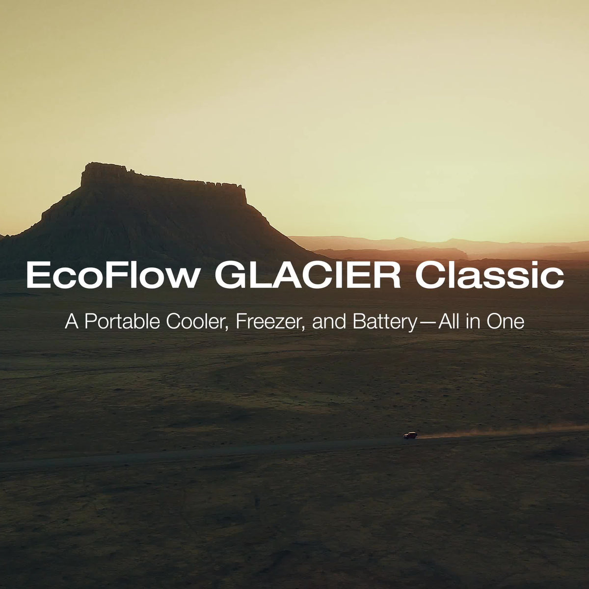 EcoFlow PicnicMat with GLACIER Classic 35L Portable Fridge Freezer (Separate Shipment), 43H Cooling Car Refrigerator, Battery Powered with App Control, 6 Charging Options, Fast&Quiet Electric Cooler for Camping, RV, Off-Grid Living 2-Year Warranty