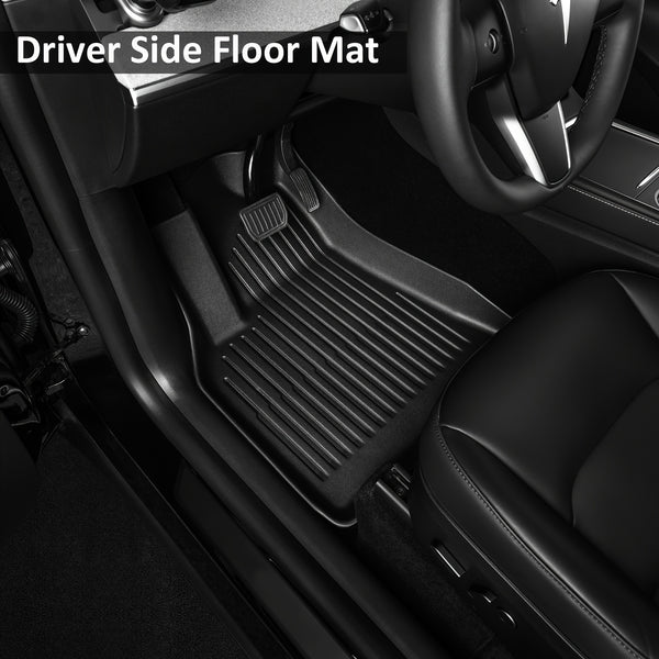 TPE Mats for Tesla Model Y 7pcs TPE Floor And Trunk Mats For Tesla Model Y(2020-2024) | Cargo Liner Floor Mats And Cargo Trunk Mats Accessories - Set Of 7, Only Fit 5-Seater