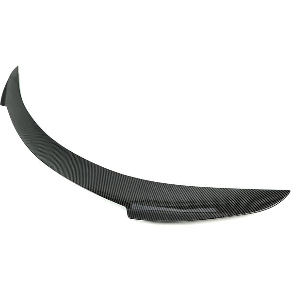 JC Style Rear Trunk Spoiler for 2012-2021 Tesla Model S, Carbon Fiber Look, ABS Plastic Trunk Lid Wing Lip Splitter Air Deflector