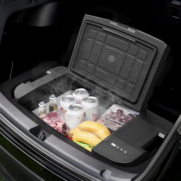 Car Refrigerator for Tesla for Model Y (2019 2020 2021 2022 2023 2024), 37QT (9.25gal) Car Fridge 12V Refrigerator for Tesla for Model Y Trunk, Portable Freezer for Camping Tailgating Road Trip, App Control, 12\u002F 24V DC
