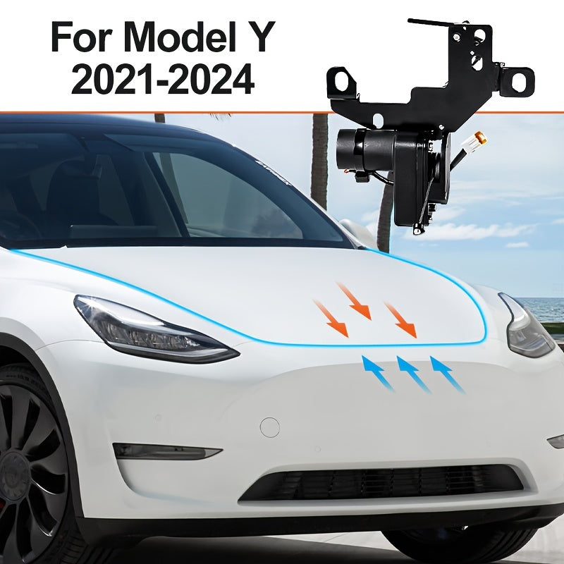 Frunk Electric Suction Soft Closing for Tesla for Model Y Model 3 Model S Model X 2021-2024 Front Trunk Cover Automatic Lock Closer, Power Front Hood Cargo Lid Auto Close Locker Motor for Model Y Model 3 Model S Model X for Tesla Accessories