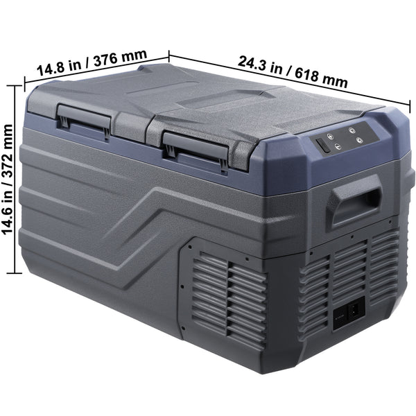 VEVOR Portable Car Refrigerator Freezer Compressor 25\u002F32\u002F40 L Dual Zone for Car Home