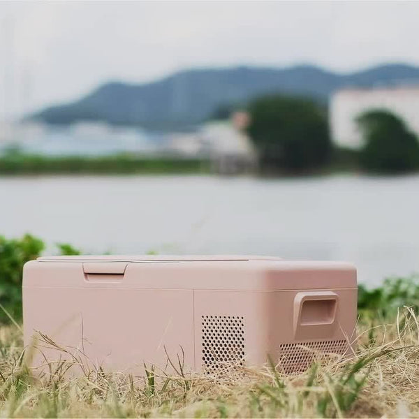 Alpicool S15 Portable Freezer, 12 Volt Refrigerator, 18 Quart (16.8 Liter) Fast Cooling 12V Car Fridge, Pink Car Cooler, 12\u002F24V DC and 100-240V AC for Outdoor, Camping, RV, Truck, Boat