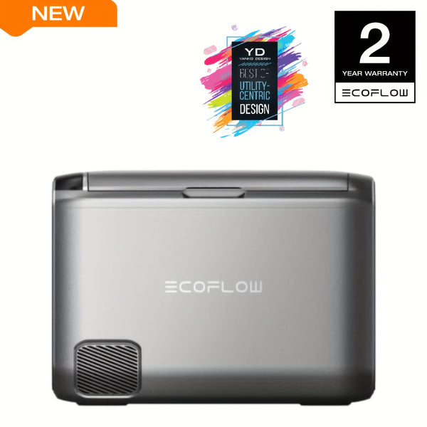 ECOFLOW GLACIER Classic 9.25gal Portable Fridge Freezer (Separate Shipment), 43H Cooling Car Refrigerator, Battery Powered with App Control, 6 Charging Options, Fast&Quiet Electric Cooler for Camping, RV(with Extra Battery SKU Optional)