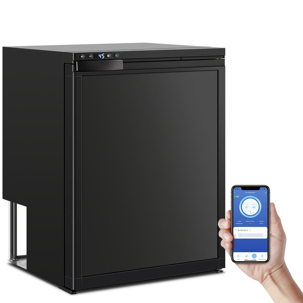 APP Control Car Fridge 12V Portable RV Refrigerator with Freezer | APP Control, -4-46F Compressor Cooler for Camper, Truck, Van, Off-Grid Travel