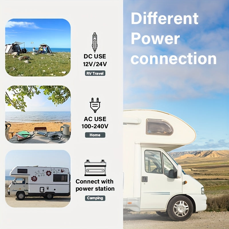 Alpicool C30 Portable Car Freezer, 12 Volt Refrigerator, 32 Quart (30 Liter) Fast Cooling 12V Car Fridge, Car Cooler for RV, Truck, Camping, Outdoor -12\u002F24V DC and 100-240V AC