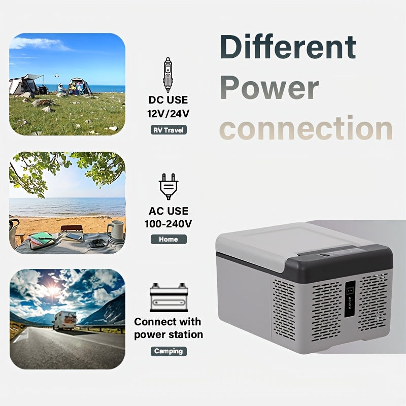 Alpicool C9 Portable Mini Fridge 12 Volt Car Refrigerator 10 Quart Fast Cooling 12V Car Fridge 12\u002F24V DC and 100-240V AC Car Cooler for Outdoor Camping RV Truck Boat