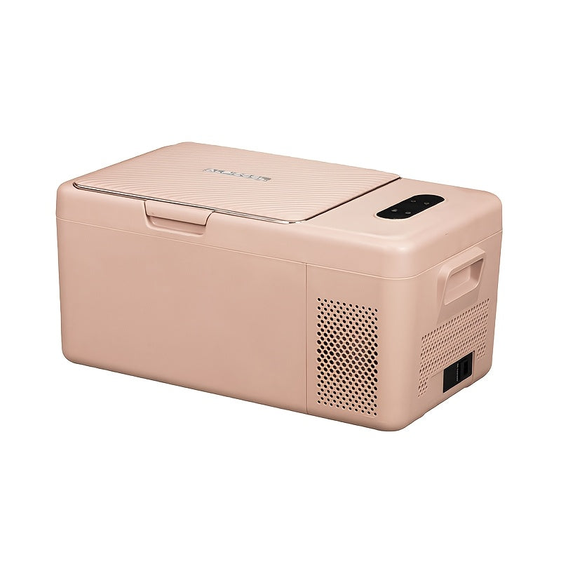 Alpicool S15 Portable Freezer, 12 Volt Refrigerator, 18 Quart (16.8 Liter) Fast Cooling 12V Car Fridge, Pink Car Cooler, 12\u002F24V DC and 100-240V AC for Outdoor, Camping, RV, Truck, Boat