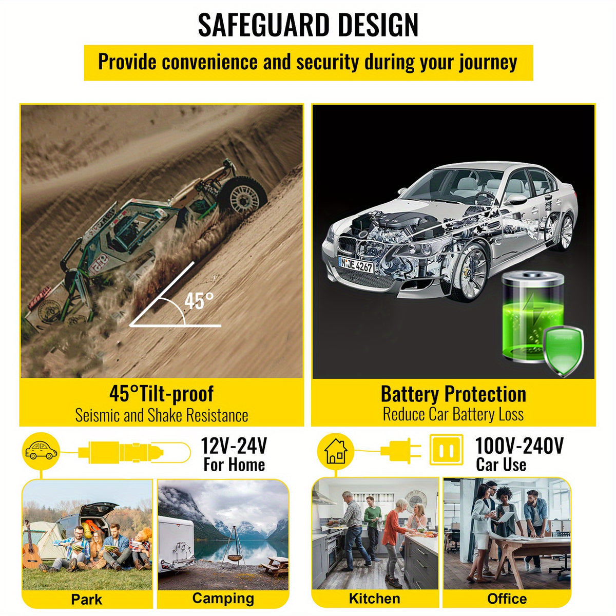 Portable Car Fridge Happybuy Portable 12V Refrigerator 10 Qt | Mini Freezer, Car Compressor Fridge Cooler for Camping, Road Trip, Travel, Outdoor - 12V\u002F24V DC