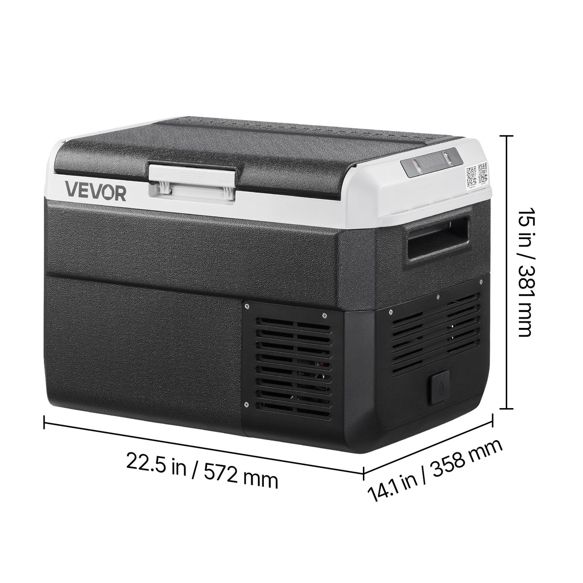 VEVOR 12 Volt Car Refrigerator Portable Freezer 31.7QT Electric Cooler for Camping 25L\u002F30L\u002F40L\u002F50L