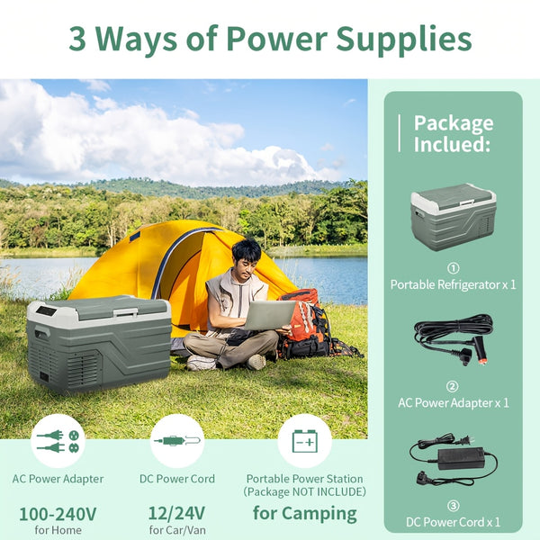 Alpicool Portable Freezer Alpicool 12V Portable Freezer - Low Noise Car Fridge for Camping and Travel Outdoors SUV RV