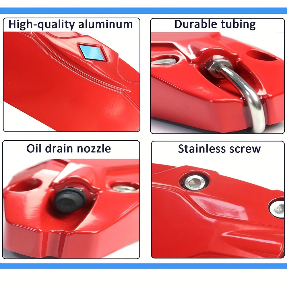 Brake Caliper Covers for Tesla for Model Y 2020 2021 2022 2023 2024 Accessories Aluminum Alloy Cars Front And Rear Red Set Of 4