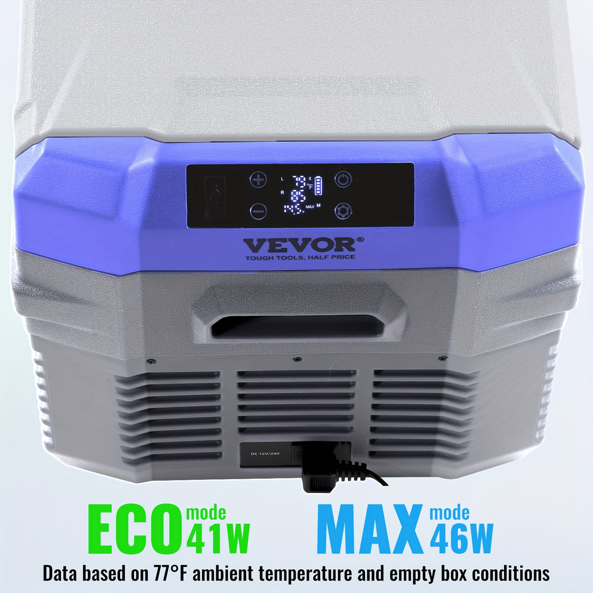 Wheelerless Car Refrigerator 9.25gal Double Door Dual Zone Dual Temperature Control No Pull Trolley NLS35 No American Plug 110V