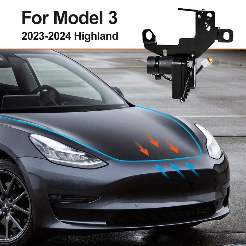 Frunk Electric Suction Soft Closing for Tesla for Model Y Model 3 Model S Model X 2021-2024 Front Trunk Cover Automatic Lock Closer, Power Front Hood Cargo Lid Auto Close Locker Motor for Model Y Model 3 Model S Model X for Tesla Accessories