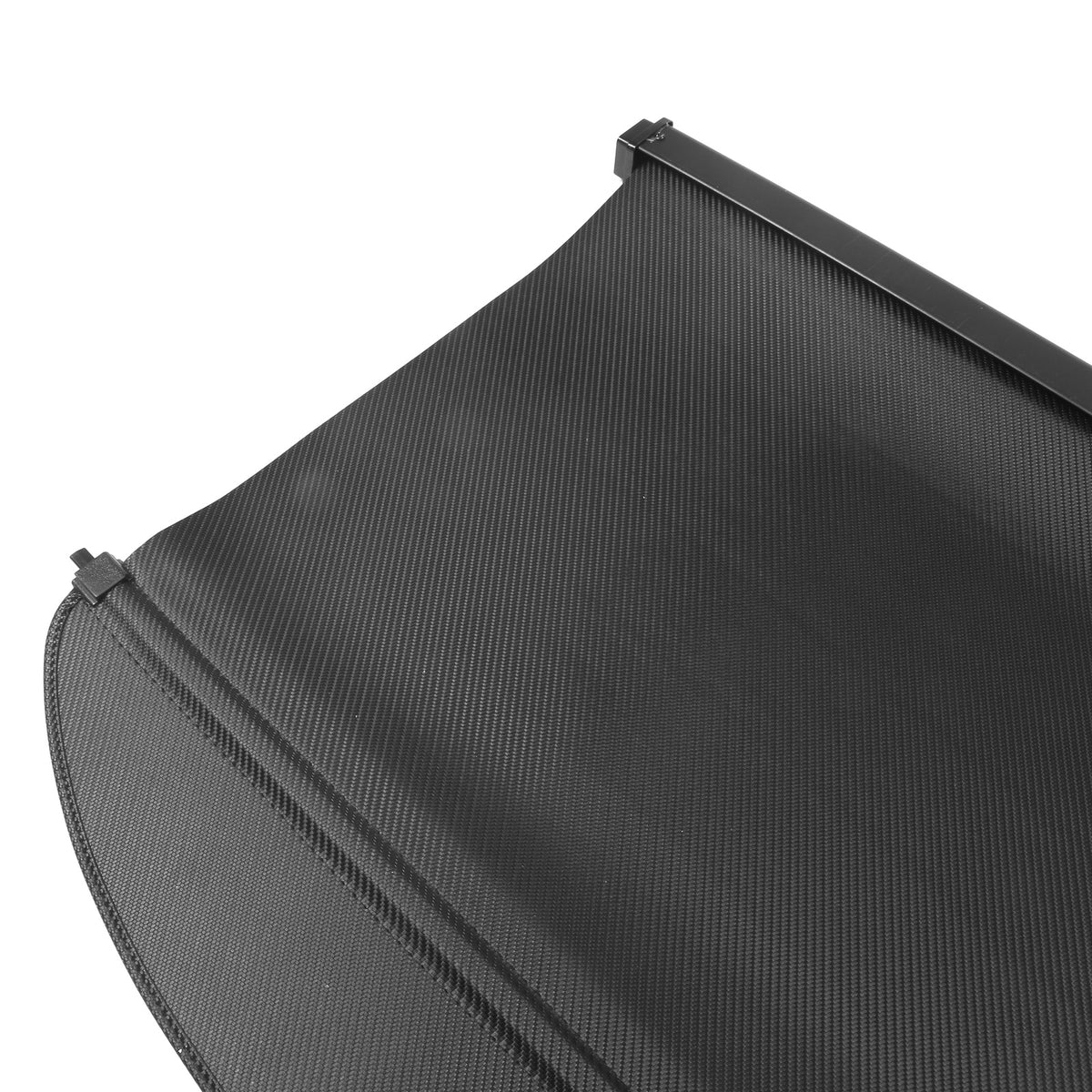 Rear Cargo Cover For Tesla For Model Y 2020-2022, Retractable Rear Trunk Security Cargo Cover Black PVC & Aluminum Alloy CF Texture Style