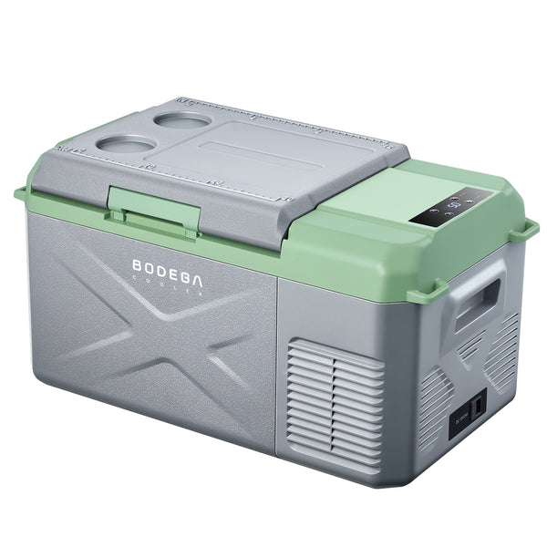 BODEGACOOLER 12 Volt Car Refrigerator, 18 Quart Portable Freezer, Mini Car Fridge -4°F To 68°F, Compressor Electric Cooler 12\u002F24V DC 100-240 Volt AC For Outdoor RV Camping Travel Vehicles Home Use