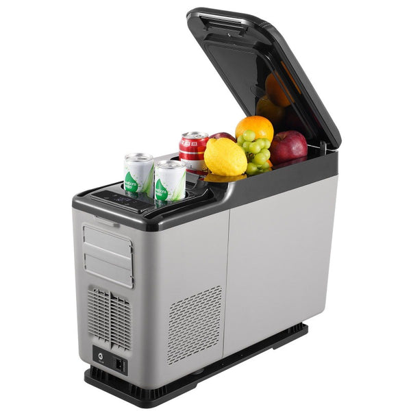 Portable Car Refrigerator Freezer Compressor 3.96gal Single Zone for Car Home,  Portable Beverage Cooler, Auto Cooler, Compressor Freezer, Sleek Portable Unit, Compact Design, Reliable Cooling Technology, Efficient Compressor System, Family Vehicle