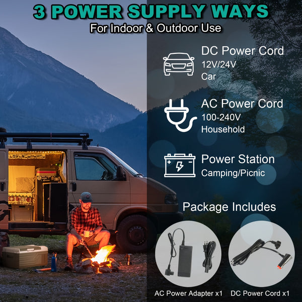 Alpicool Portable Freezer Alpicool 12V Portable Freezer - Low Noise Car Fridge for Camping and Travel Outdoors SUV RV