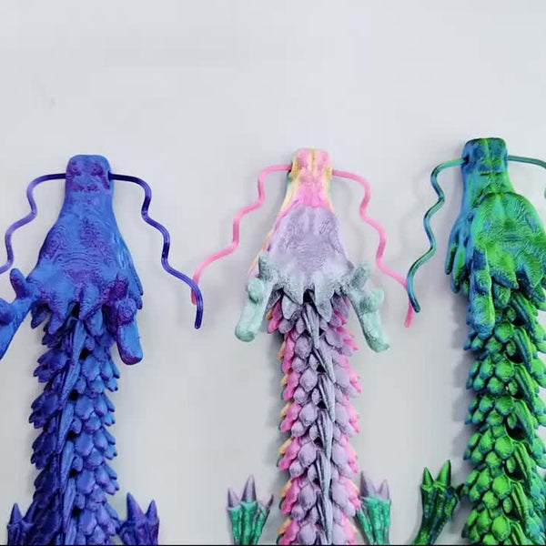 Extra Large 188cm\u002F74inch Chinese Dragon Car Decoration- Movable Dashboard Hanging Ornament Not for Electric Car Interior Decoration Suitable for Wealth Attraction Spring Festival HalloweeChristmas